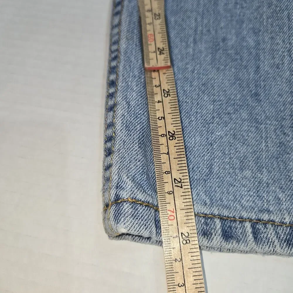 Levi's‎ 505 Men's W36 L29 Regular Fit Straight Leg Light Wash Blue Jeans Outdoor